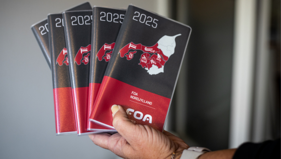 Hent din FOA-lommekalender for 2025 hos din TR eller på FOA Nordjyllands kontorer